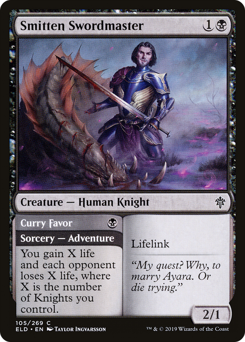 Smitten Swordmaster (ELD-105) - Throne of Eldraine