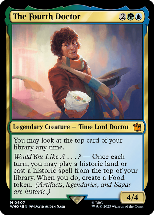 The Fourth Doctor (Surge Foil) (WHO-607) - Doctor Who Foil