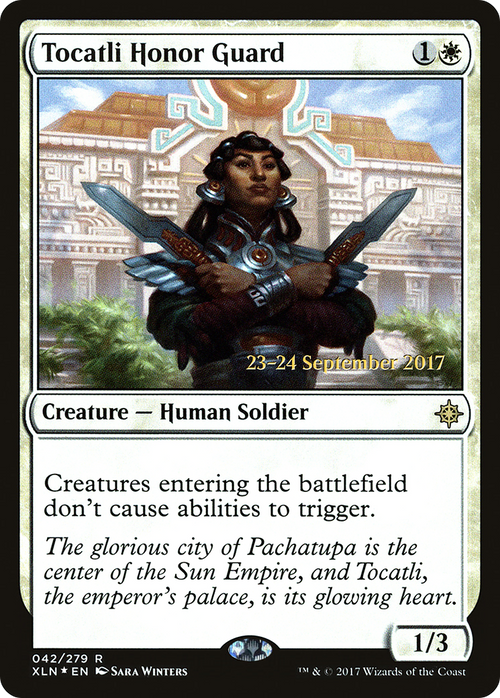 Tocatli Honor Guard (PRE-42S) - Ixalan Promos Foil