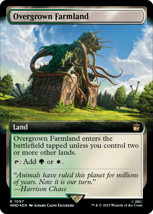 Overgrown Farmland (Extended Art) (Surge Foil) (WHO-1097) - Doctor Who: (Extended Art) Foil