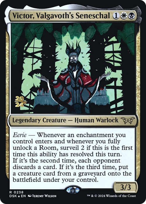 Victor, Valgavoth's Seneschal (PRE-238) - Duskmourn: House of Horror Promos Foil
