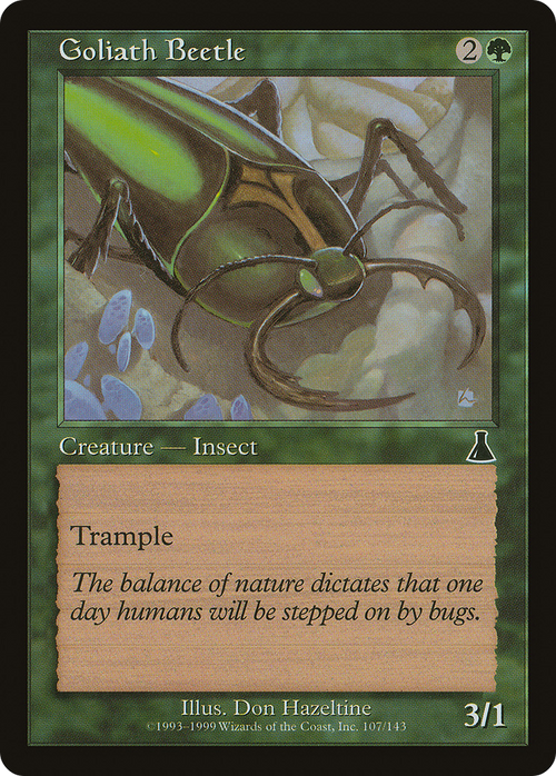 Goliath Beetle (UDS-107) - Urza's Destiny Foil