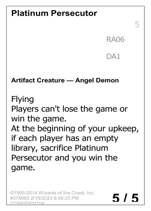 Platinum Persecutor (UNK-) - Unknown Event