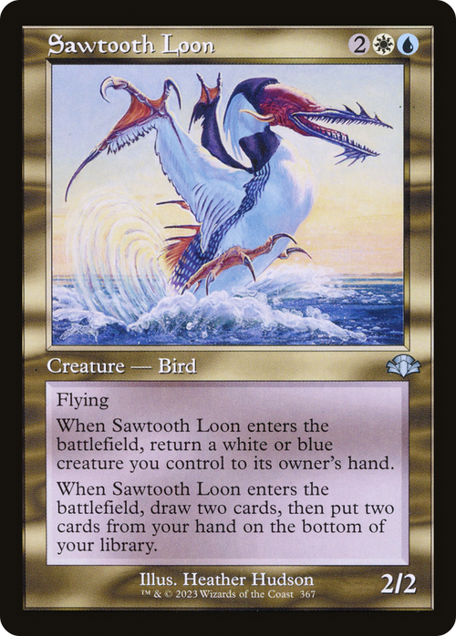 Sawtooth Loon (Retro Frame) (DMR-367) - Dominaria Remastered Foil