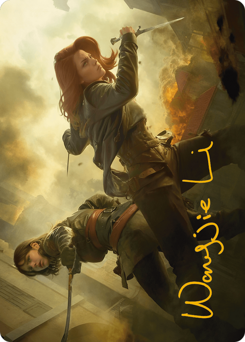 Mary Read and Anne Bonny Art Card (Gold-Stamped Signature) (ASACR-007) - Assassin's Creed Art Series (Borderless)