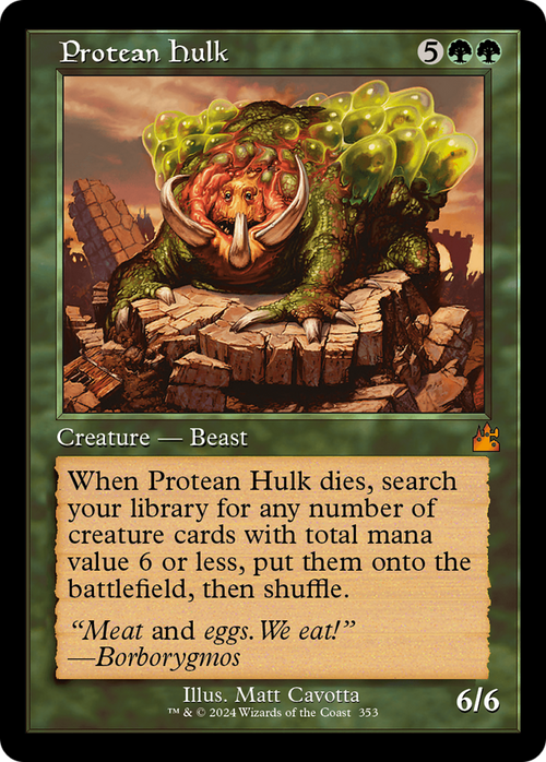 Protean Hulk (Retro Frame) (RVR-353) - Ravnica Remastered Foil