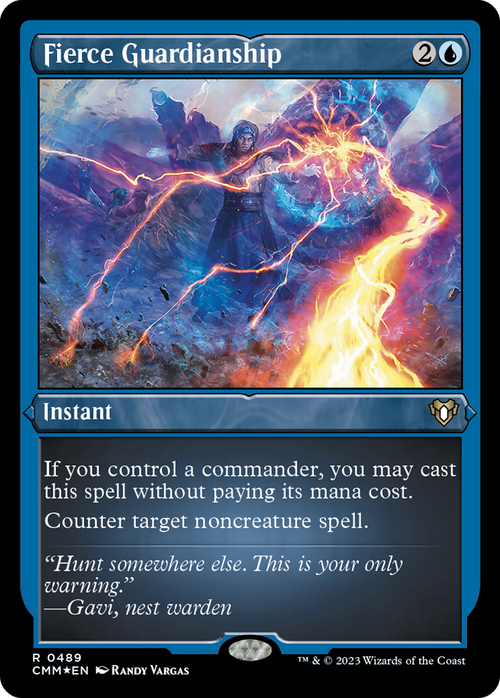 Fierce Guardianship (Foil Etched) (CMM-489) - Commander Masters Foil