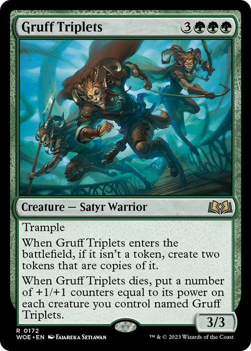 Gruff Triplets (WOE-172) - Wilds of Eldraine Foil