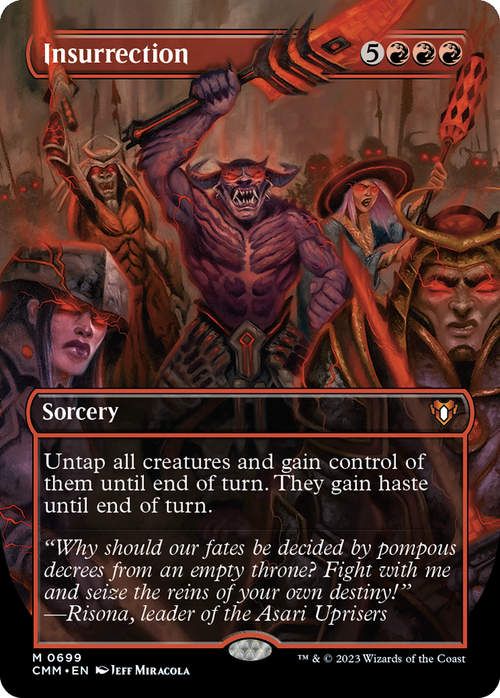 Insurrection (Borderless) (CMM-699) - Commander Masters Foil