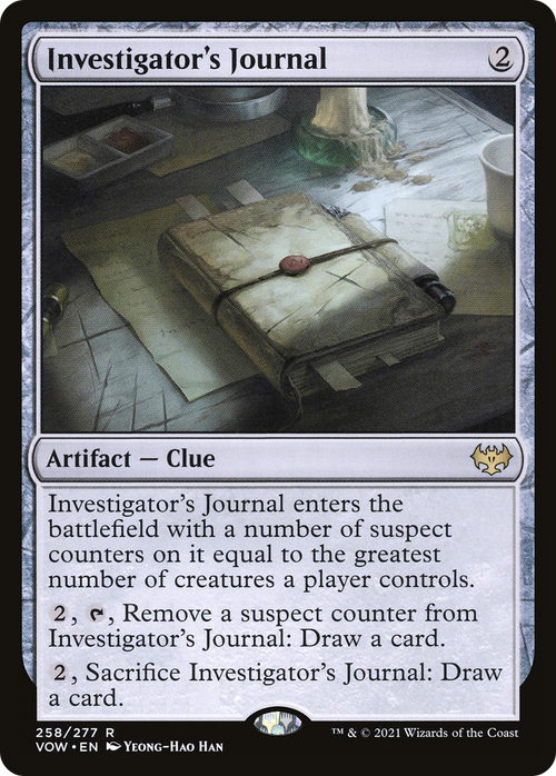 Investigator's Journal (VOW-258) - Innistrad: Crimson Vow Foil