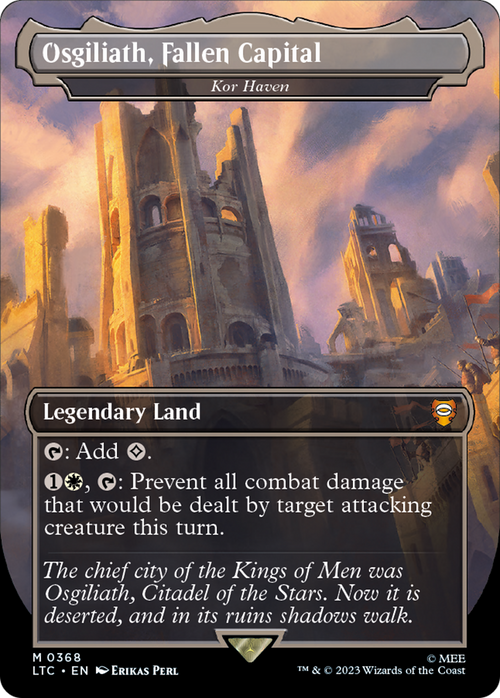 Osgiliath, Fallen Capital - Kor Haven (LTC-368) - Tales of Middle-earth Commander / Osgiliath, Fallen Capital (Borderless) Foil