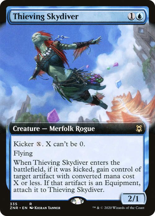 Thieving Skydiver (Extended Art) (ZNR-335) - Zendikar Rising: (Extended Art)