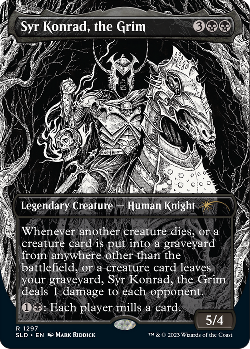 Syr Konrad, the Grim (SLD-1297) - Secret Lair Drop (Borderless) Foil