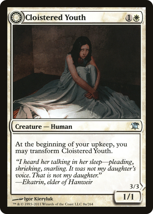 Cloistered Youth (ISD-008) - Innistrad: (Double Faced Transform) Foil