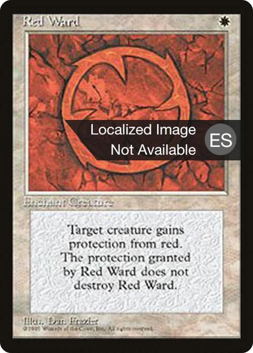 Red Ward (4BB-) - Fourth Edition Foreign Black Border