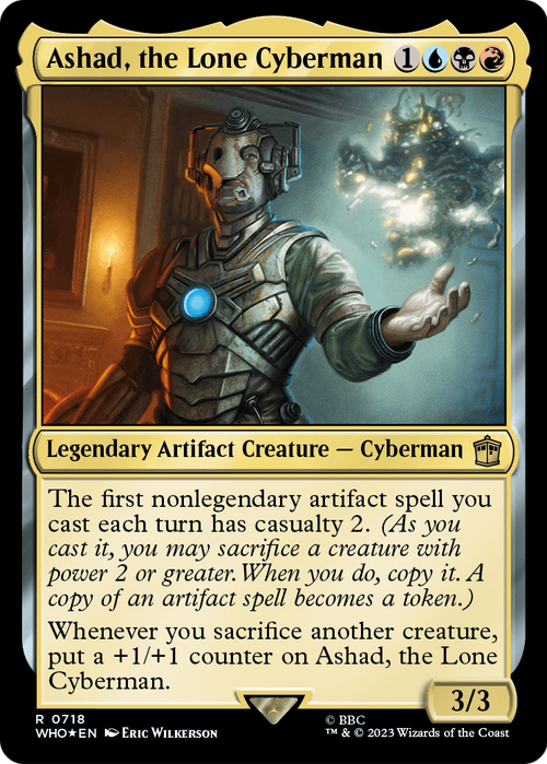 Ashad, the Lone Cyberman (Surge Foil) (WHO-718) - Doctor Who Foil