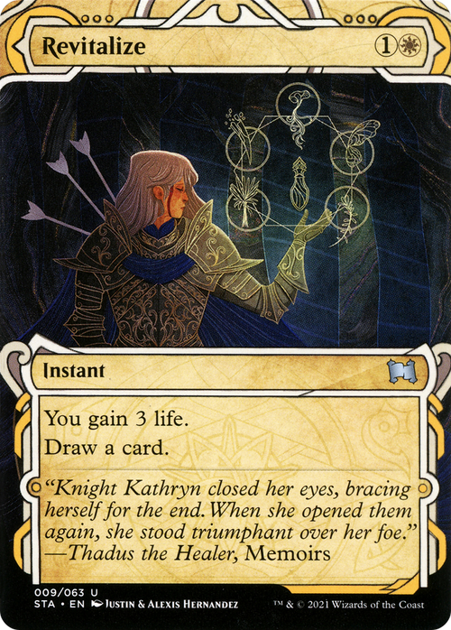 Revitalize (STA-009) - Strixhaven Mystical Archive: (Showcase) (Borderless) Foil