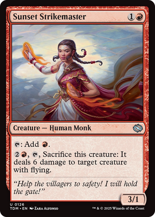 Sunset Strikemaster (TDM-126) - Tarkir: Dragonstorm Foil