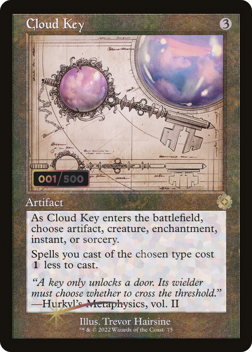 Cloud Key (Schematic) (Serial Numbered) (BRR-075) - The Brothers' War Retro Artifacts Foil