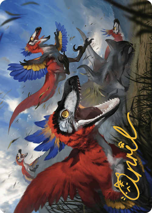 Wrathful Raptors // Wrathful Raptors (ALCI-077) - The Lost Caverns of Ixalan Art Series (Borderless)