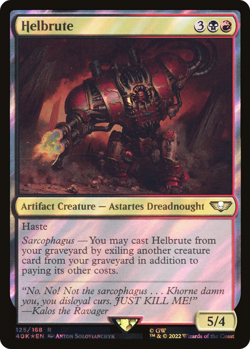 Helbrute (Surge Foil) (40K-125) - Warhammer 40,000 Commander Foil