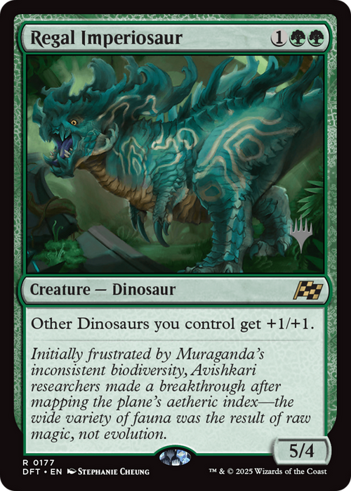 Regal Imperiosaur (PPDFT-177P) - Promo Pack: Aetherdrift Foil