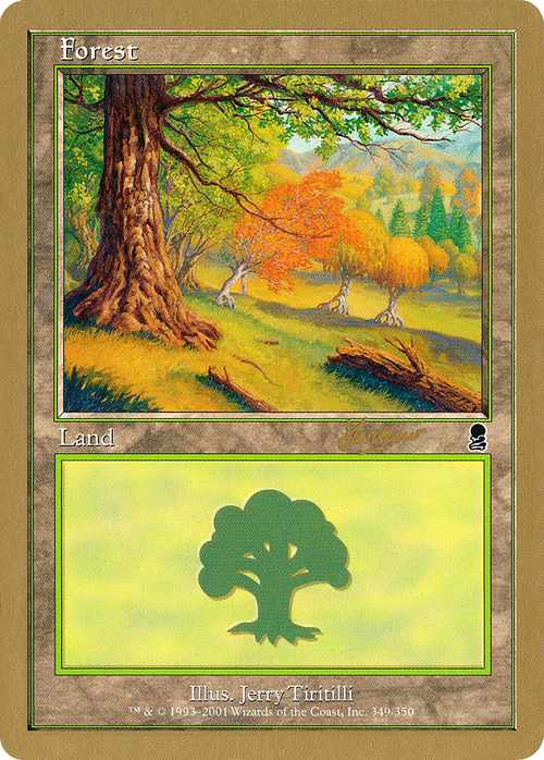 Forest (349) - 2002 Sim Han How (ODY) (WCD-) - World Championship Decks 2002