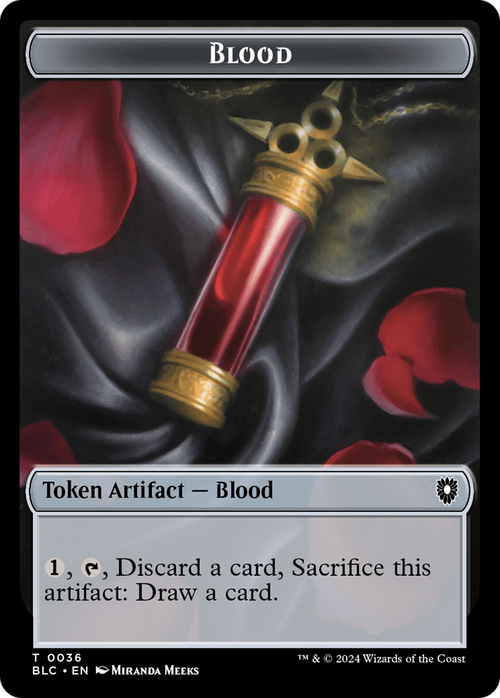 Blood (TBLC-036) - Bloomburrow Commander Tokens Foil