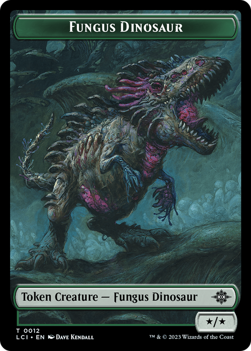 Fungus Dinosaur (TLCI-012) - The Lost Caverns of Ixalan Tokens Foil