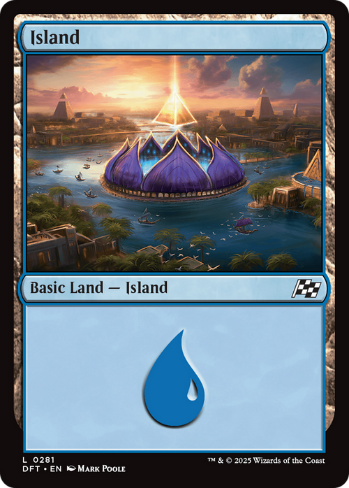 Island (0281) (DFT-281) - Aetherdrift Foil