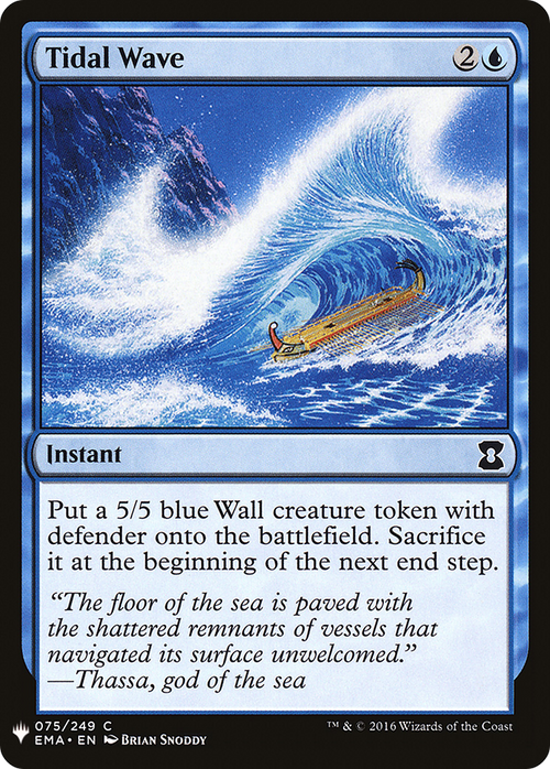 Tidal Wave (LIST-EMA-75) - The List
