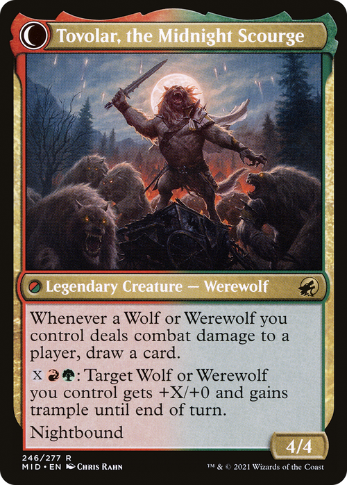 Tovolar, Dire Overlord (MID-246) - Innistrad: Midnight Hunt: (Double Faced Transform)