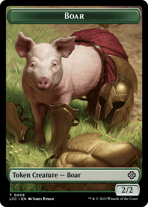 Boar (TLCC-009) - The Lost Caverns of Ixalan Commander Tokens Foil