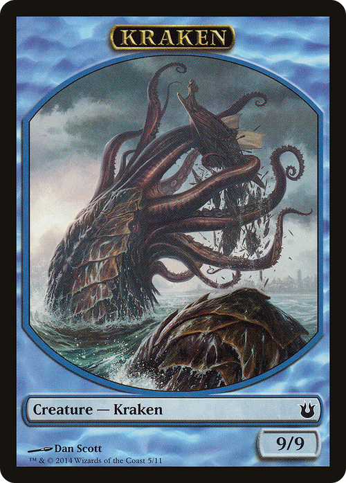 Kraken Token (BNG-005) - Born of the Gods Tokens