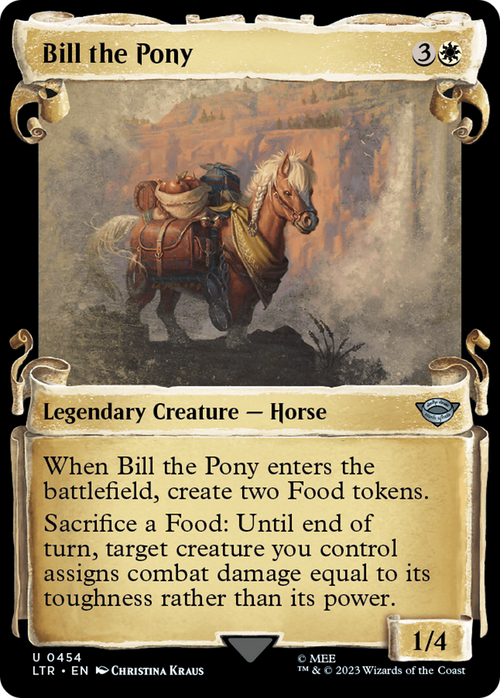 Bill the Pony (Showcase Scrolls) (LTR-454) - The Lord of the Rings: Tales of Middle-earth: (Showcase)