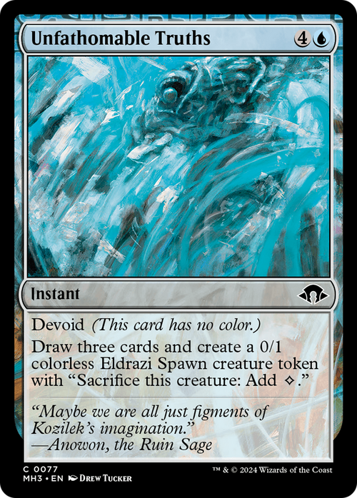 Unfathomable Truths (MH3-077) - Modern Horizons 3: (devoid)