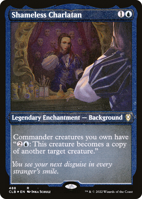 Shameless Charlatan (Foil Etched) (CLB-488) - Commander Legends: Battle for Baldur's Gate Foil
