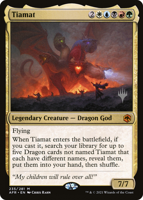 Tiamat (PPAFR-235P) - Adventures in the Forgotten Realms Promos Foil