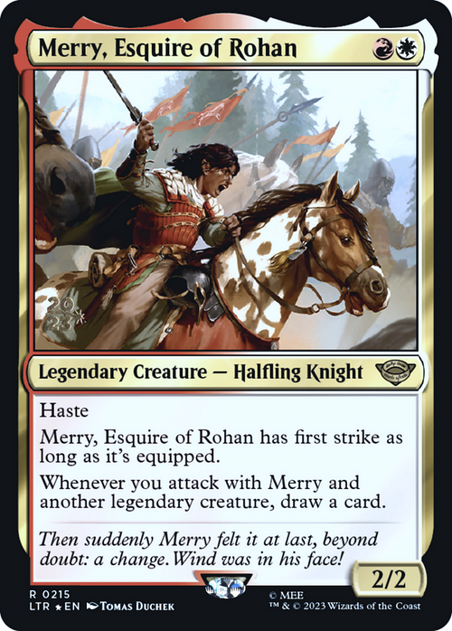 Merry, Esquire of Rohan (PRE-215) - Tales of Middle-earth Promos Foil