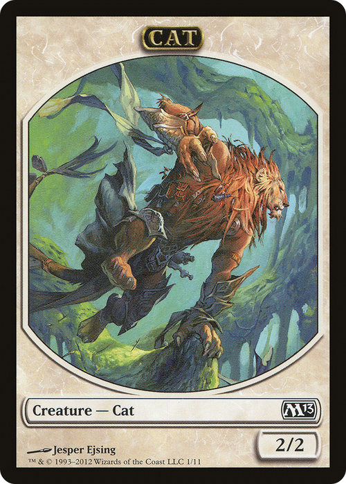 Cat Token (M13-001) - Magic 2013 Tokens