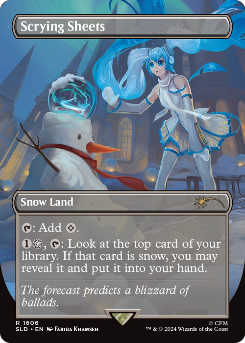 Scrying Sheets (SLD-1606) - Secret Lair Drop (Borderless) Foil