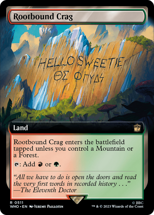 Rootbound Crag (Extended Art) (WHO-511) - Doctor Who: (Extended Art) Foil