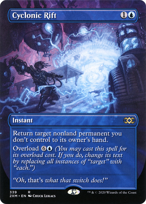 Cyclonic Rift (Borderless) (2XM-339) - Double Masters Foil