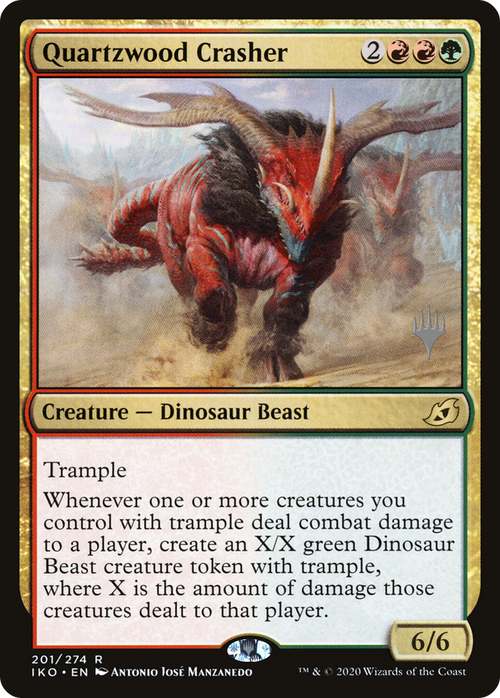 Quartzwood Crasher (PPIKO-201) - Ikoria: Lair of Behemoths Promos Foil