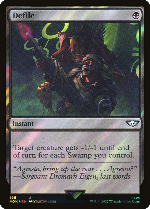 Defile (Surge Foil) (40K-199) - Warhammer 40,000 Commander Foil