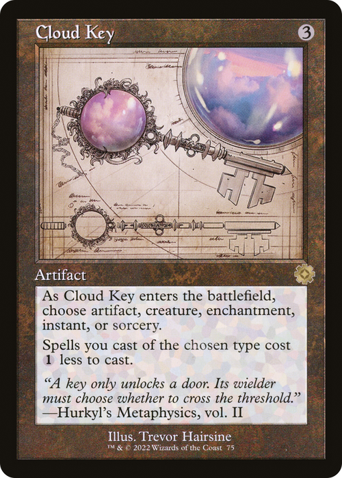 Cloud Key (Schematic) (BRR-075) - The Brothers' War Retro Artifacts Foil