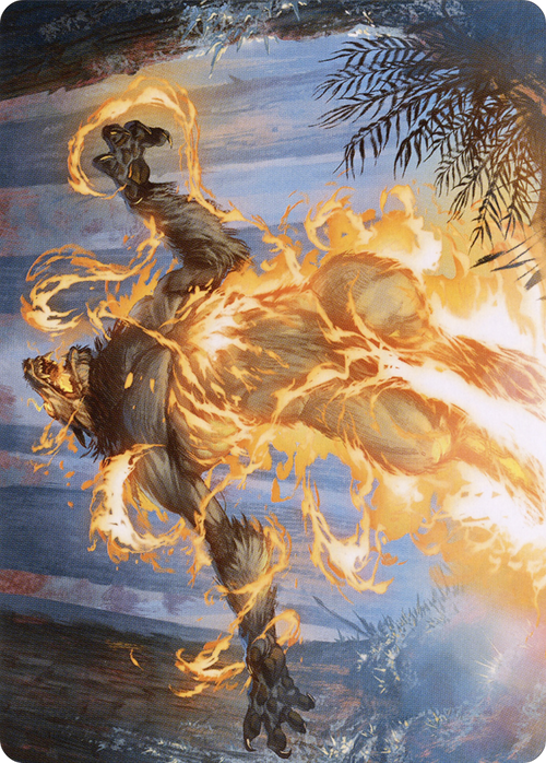 Burn the Accursed // Burn the Accursed (AMID-042) - Midnight Hunt Art Series (Borderless)