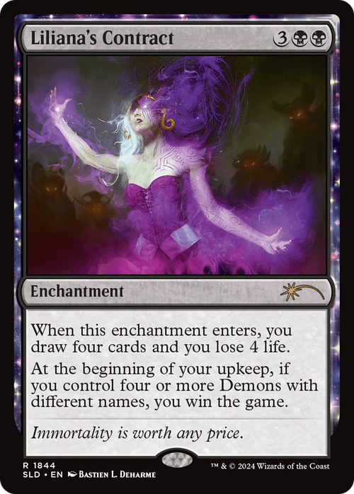 Liliana's Contract (1844) (SLD-1844) - Secret Lair Drop: (enchantment)