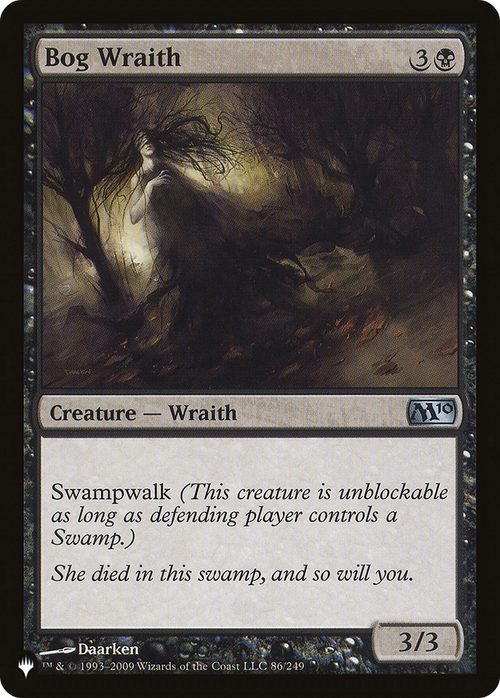 Bog Wraith (LIST-86/249) - The List