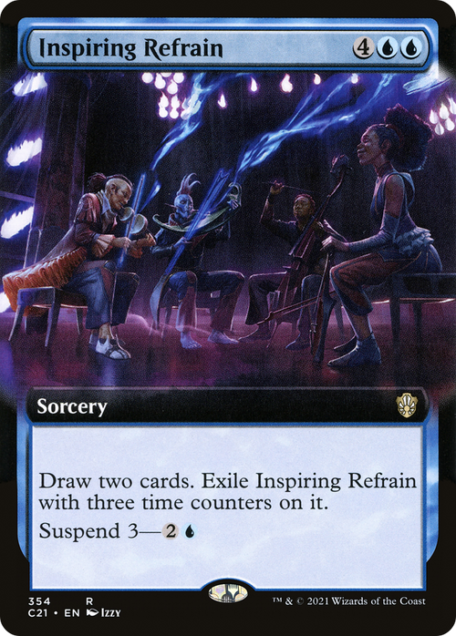Inspiring Refrain (Extended Art) (C21-354) - Commander 2021: (Extended Art)